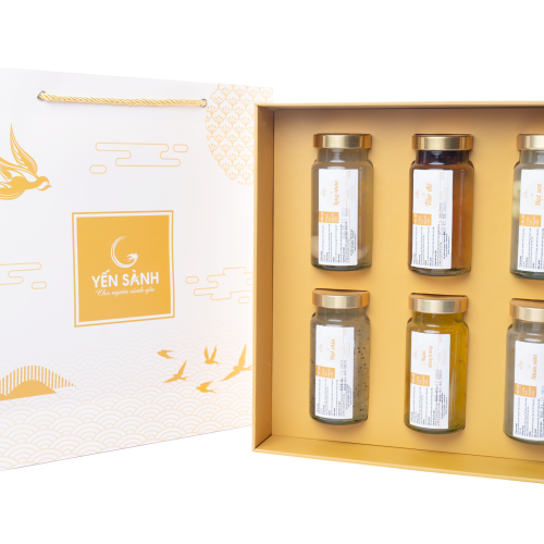 Combo 6 hũ Yến nguyên chất Size 150ml ( Túi xách/ Hộp quà)